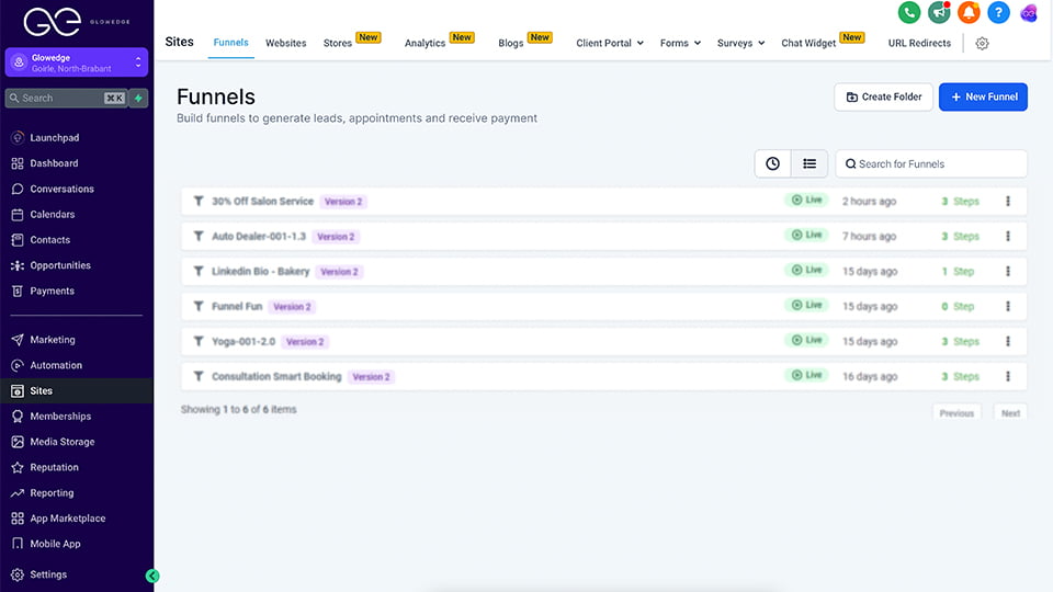 glowedge trechterbouwer