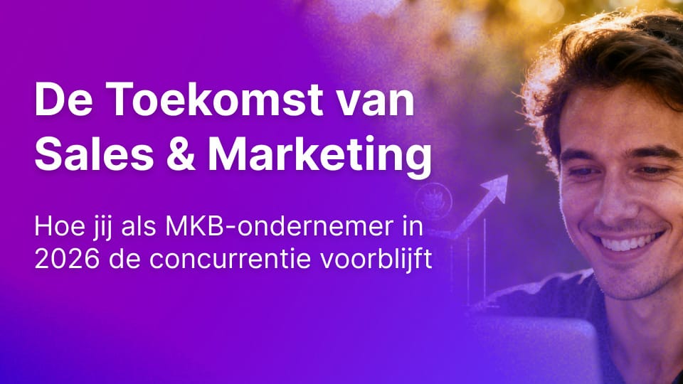 MKB ondernemer in de Benelux die efficiënt werkt met GlowEdge AI software voor sales en marketing automatisering in 2026